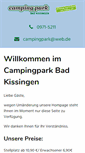 Mobile Screenshot of campingpark-badkissingen.de