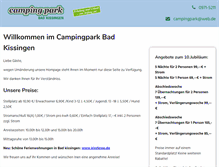 Tablet Screenshot of campingpark-badkissingen.de
